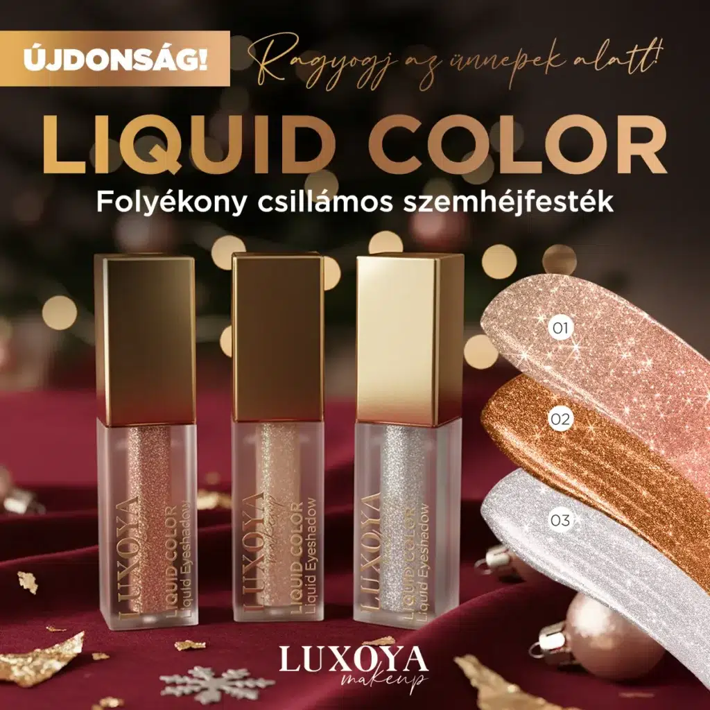 Luxoya Liquid Color folyékony csillámos szemhéjfeszték újdonság.