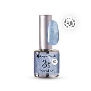 Crystal Nails 3STEP CrystalLac kék csillámos gél lakk