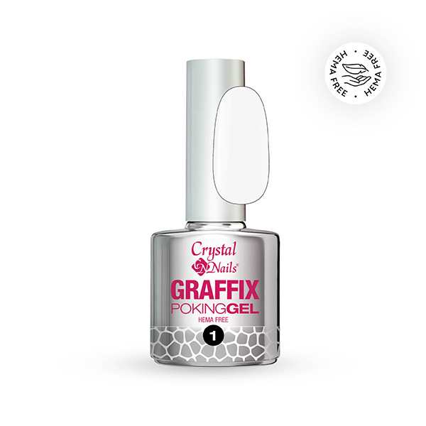 5996487116981 crystal nails graffix poking gel 01 white 4ml tf