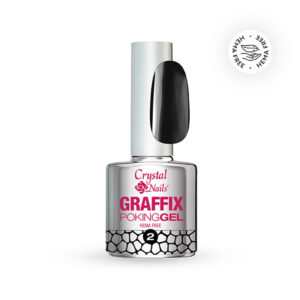 Crystal Nails Graffix Poking Gel fekete, hema mentes.