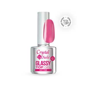 5996487117384 crystal nails glassy top gel hot pink 4ml