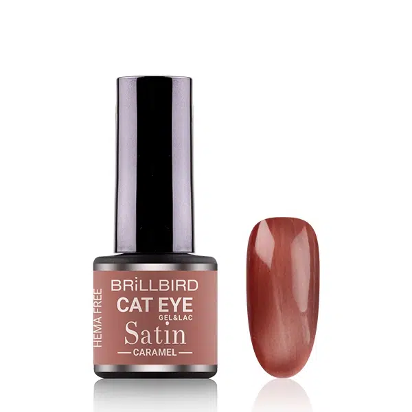 Brillbird Cat Eye Satin Caramel gél-lakk, hema mentes