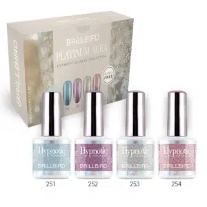 Brillbird Platinum Aura Collection, 4 színű Hypnotic gél-lakk készlet
