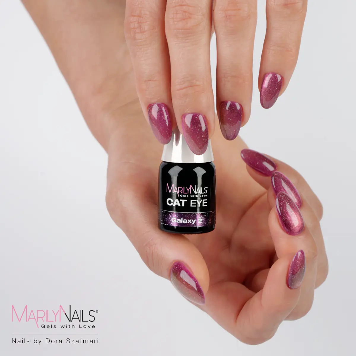MarilyNails Cat Eye gél, Galaxy 2 szín.