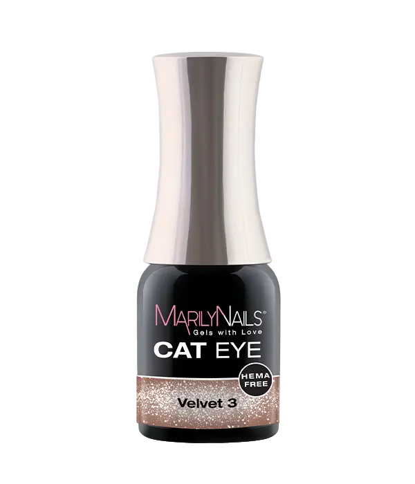 MarilyNails Cat Eye gél, Velvet 3, hema mentes.