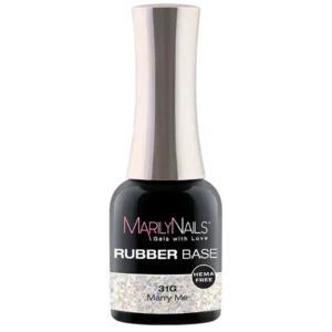 MarilyNails Rubber Base gél, 31G Marry Me, hema mentes
