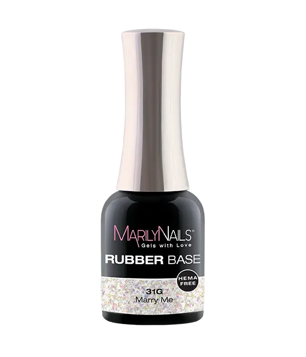 MarilyNails Rubber Base gél, 31G Marry Me, hema mentes