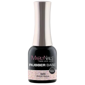MarilyNails Rubber Base gél, 32G, Bridal Babe, hema mentes.