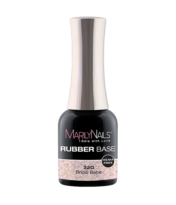 MarilyNails Rubber Base gél, 32G, Bridal Babe, hema mentes.