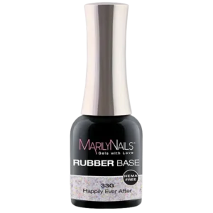 MarilyNails Rubber Base gél, 33G, HEMA mentes, Happily Ever After.