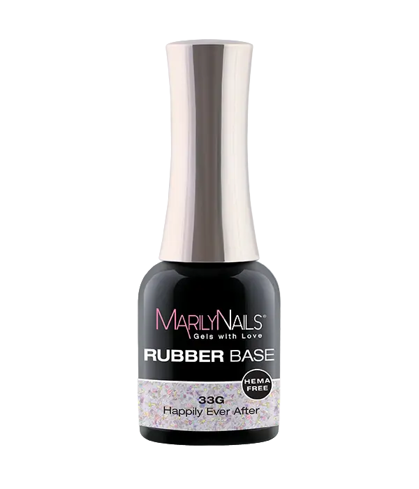 MarilyNails Rubber Base gél, 33G, HEMA mentes, Happily Ever After.
