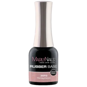 MarilyNails Rubber Base 36FG HoneyMoon gél, hema mentes
