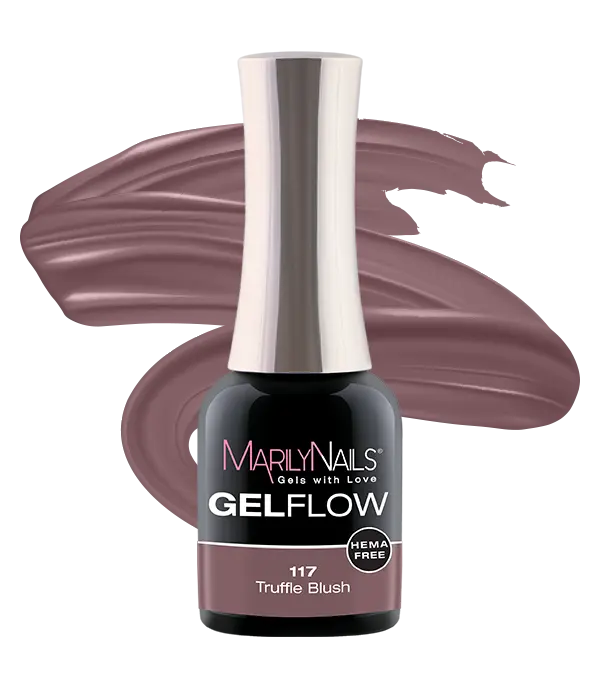 MarilyNails GelFlow 117 Truffle Blush gél-lakk, hema mentes.