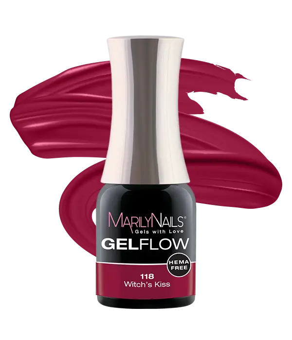 MarilyNails GELFLOW 118 Witch's Kiss színes gél-lakk.