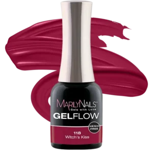 MarilyNails GelFlow 118 Witch's Kiss, hema mentes gél-lakk.