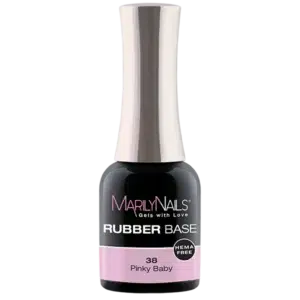 MarilyNails Rubber Base 38 Pinky Baby hema free gél.