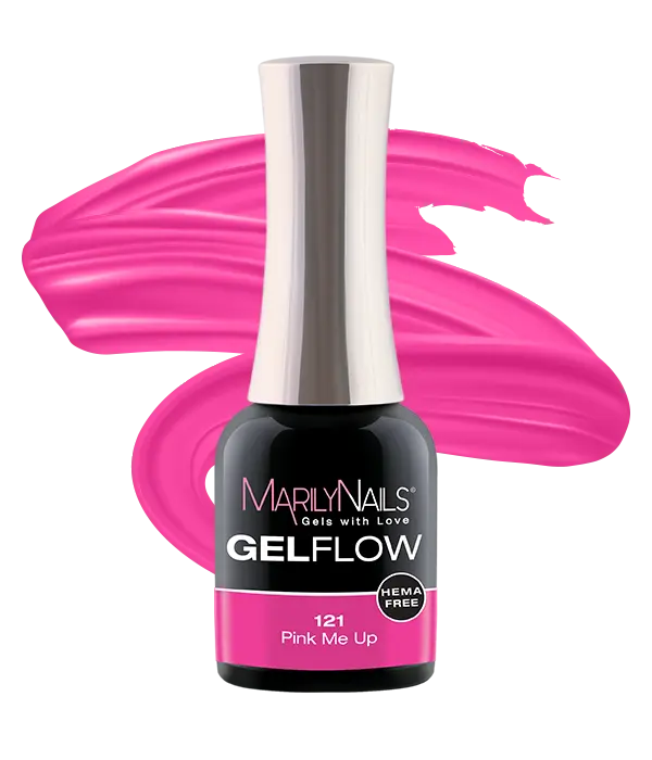 MarilyNails GelFlow 121 Pink Me Up színes gél-lakk.