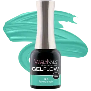 MarilyNails GelFlow 123 Spring Sage színes gél-lakk.