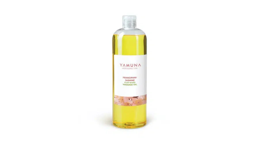 Yamuna Frangipani-Jasmine masszázsolaj termékfotó.