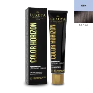 Luxoya Color Horizon hajfesték ash színben, 5.1/5A, 4D pigmentációs technológia.