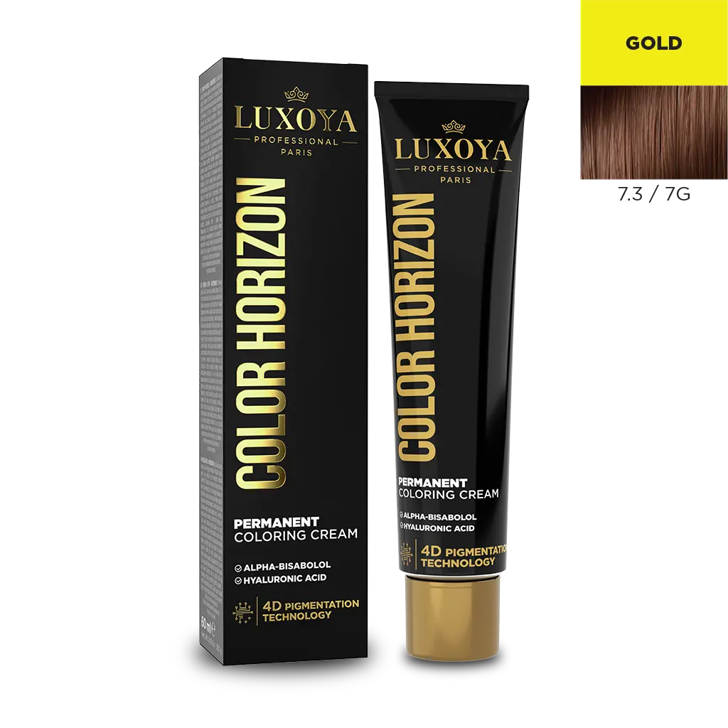 Luxoya Color Horizon arany színű hajfesték 7.3/7G.