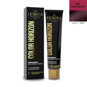 Luxoya Color Horizon vörös mahagóni hajszín, 4D pigmentációs technológia.