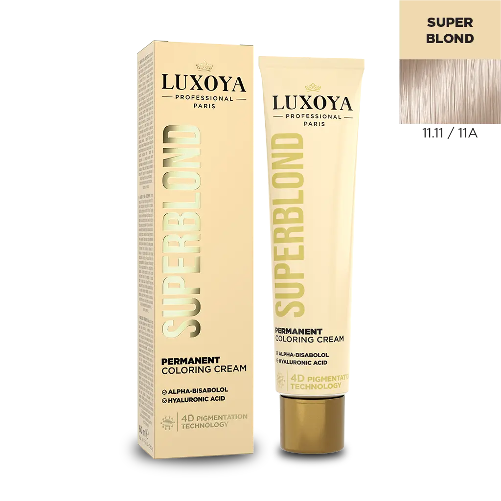 Luxoya Superblond hajfesték 11.11 / 11A színben.
