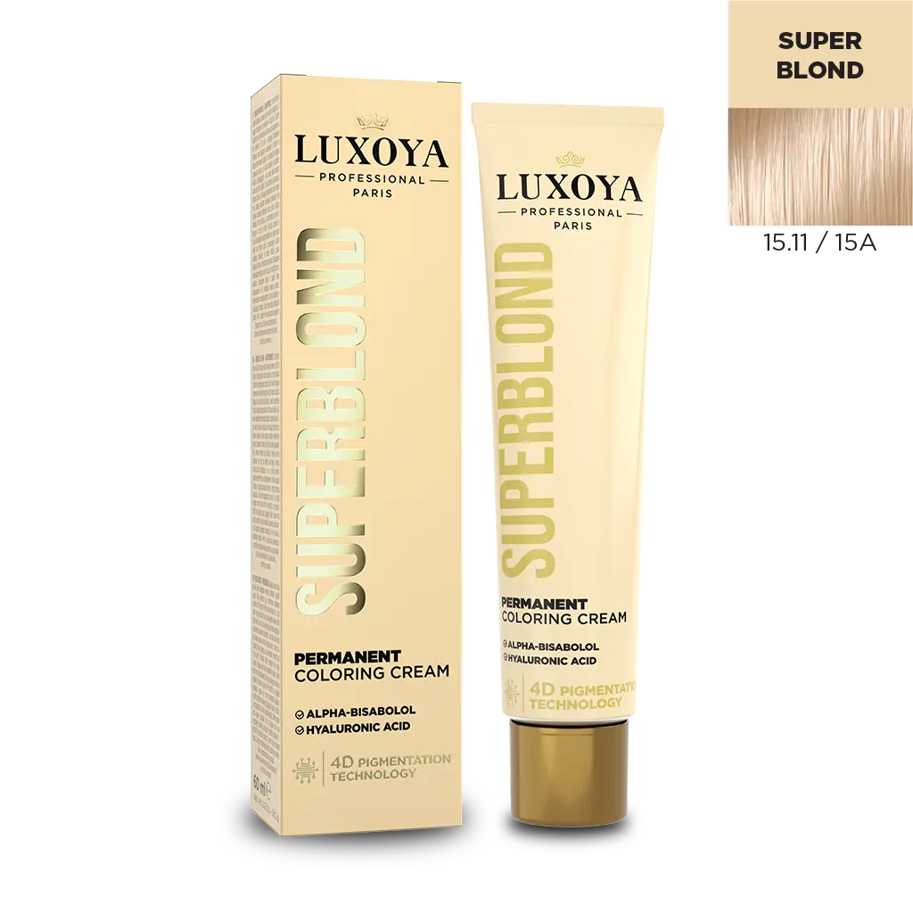 Luxoya Superblond hajfesték, 15.11 / 15A szín, hajfestési krém.