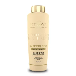 Luxoya Superblond szőke hajra készült sampon, lila pigmentekkel.