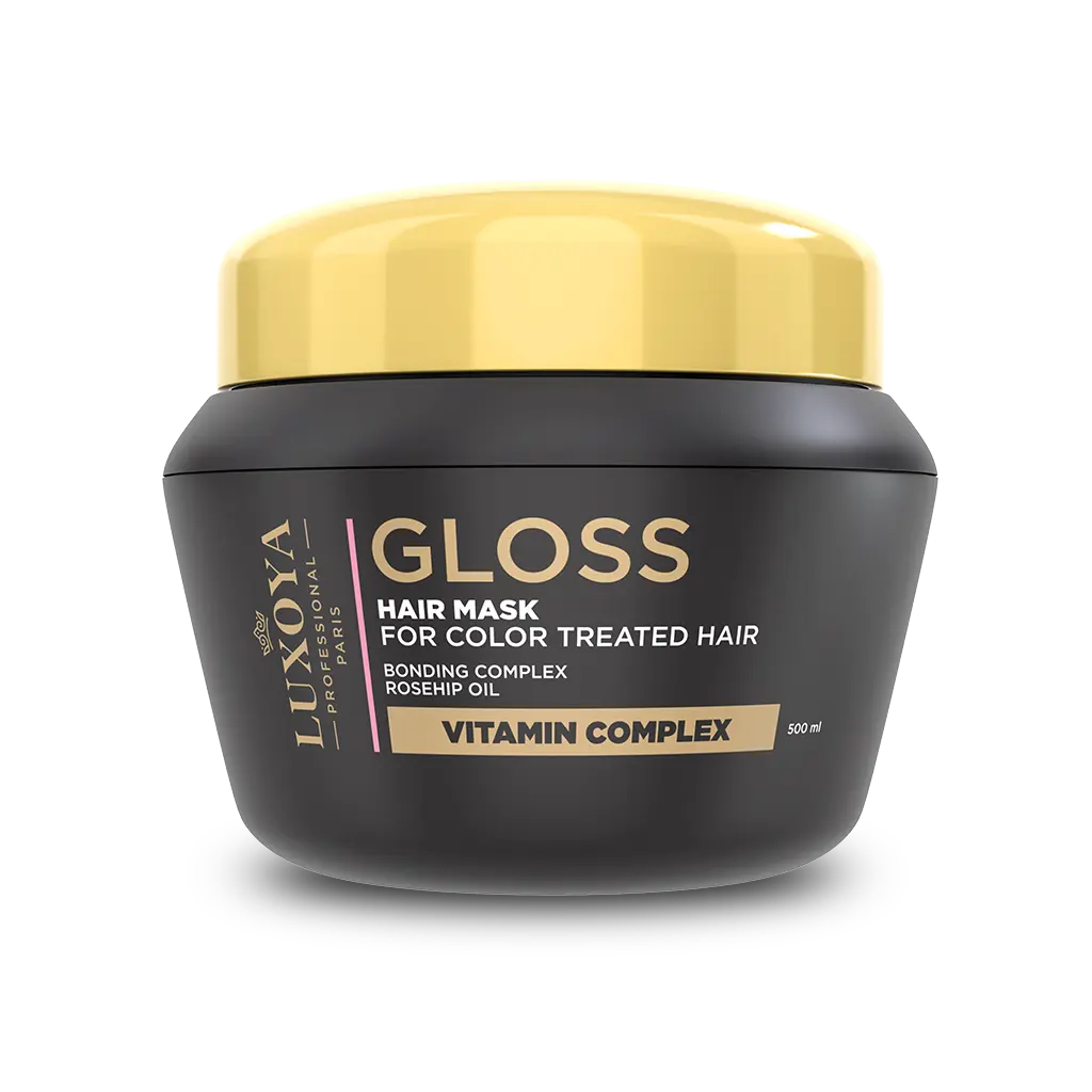 Luxoya Gloss hajmaszk festett hajra 500 ml.