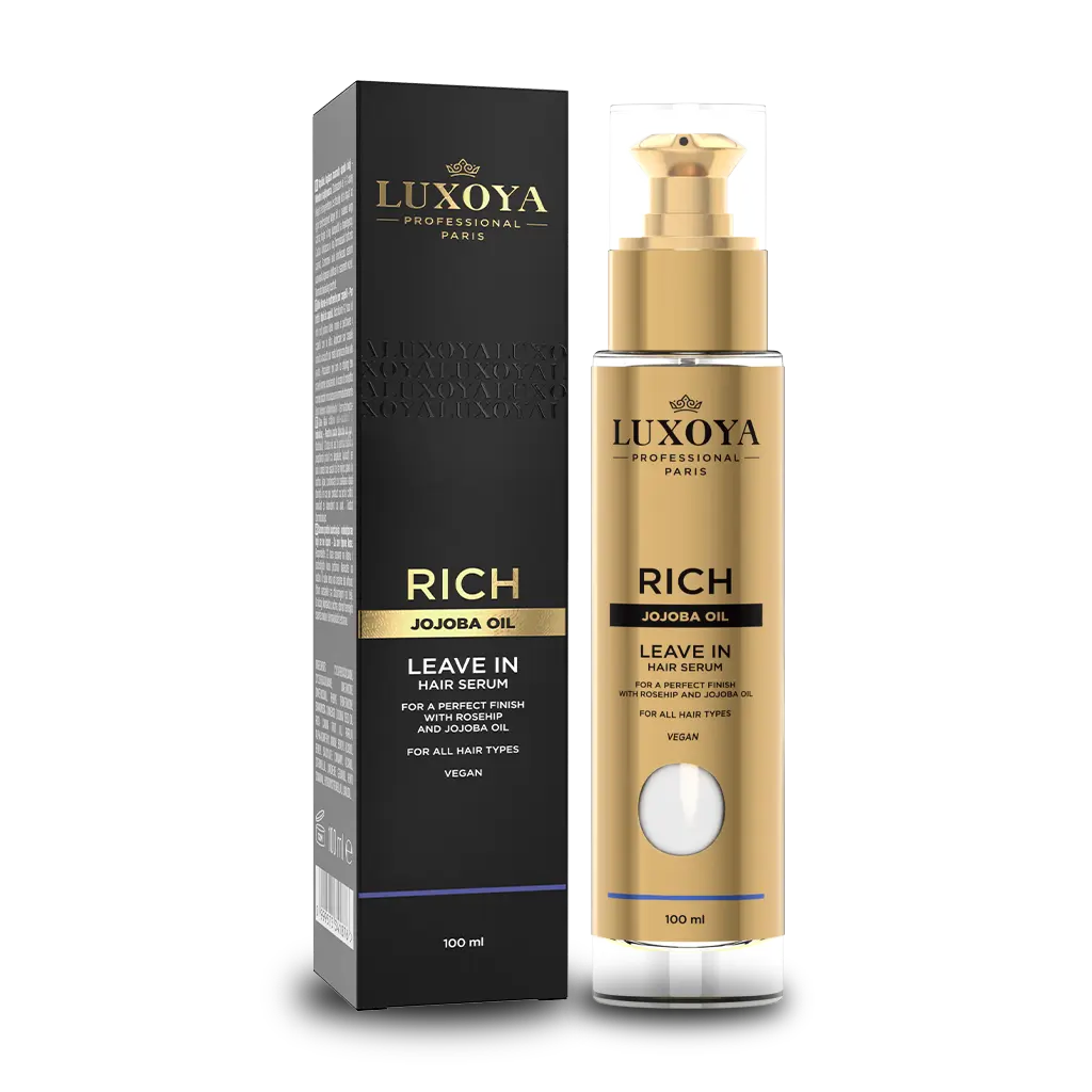 Luxoya Professional Paris Rich Jojoba Oil hajvégápoló szérum, 100 ml, vegan, hajápolás.