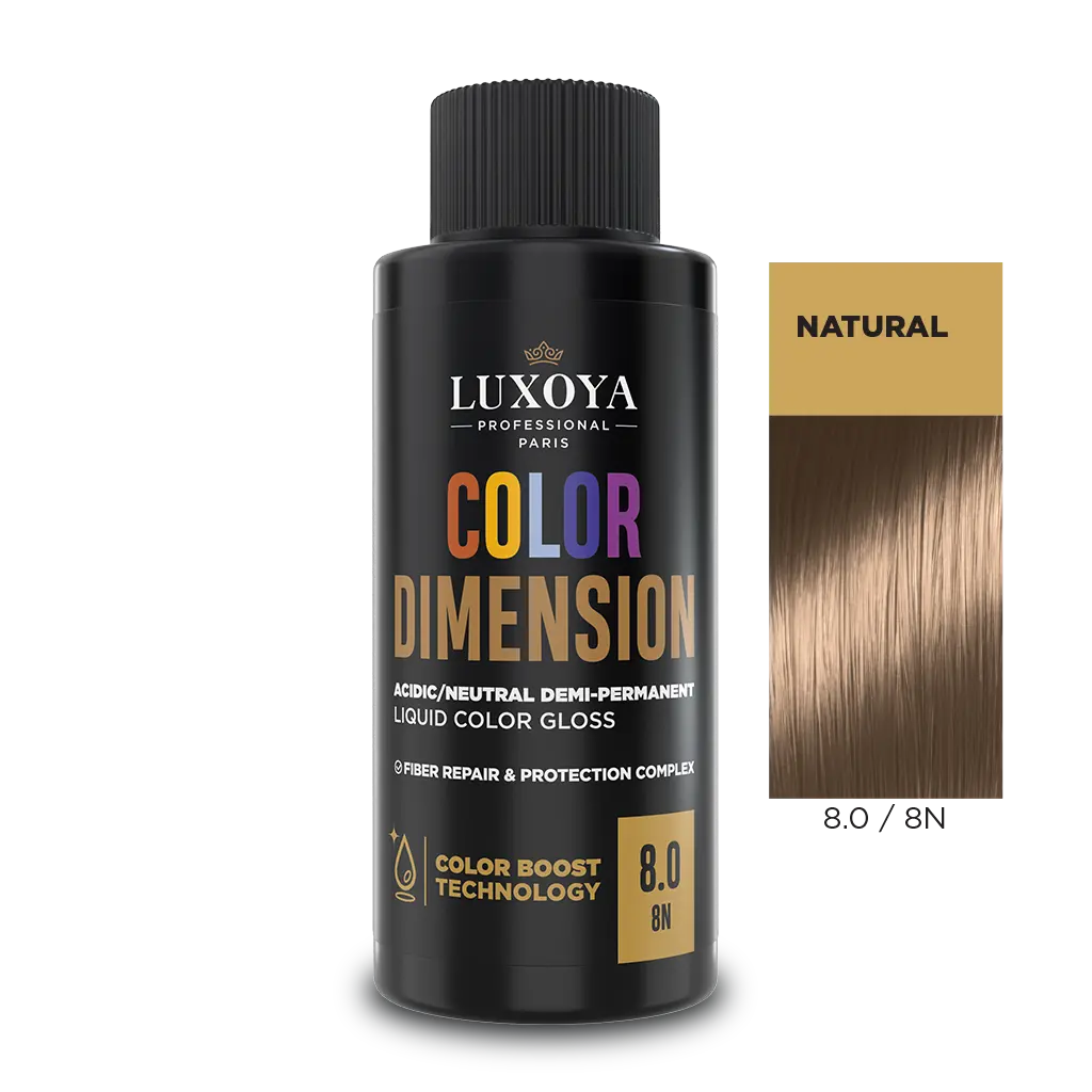 Luxoya Color Dimension 8.0 természetes hajszín, hajfesték.