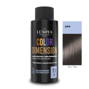 Luxoya Color Dimension 7.1 Ash színű hajfesték.