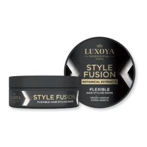 Luxoya Style Fusion hajformázó paszta, vegán lanolin és növényi extraktokkal.