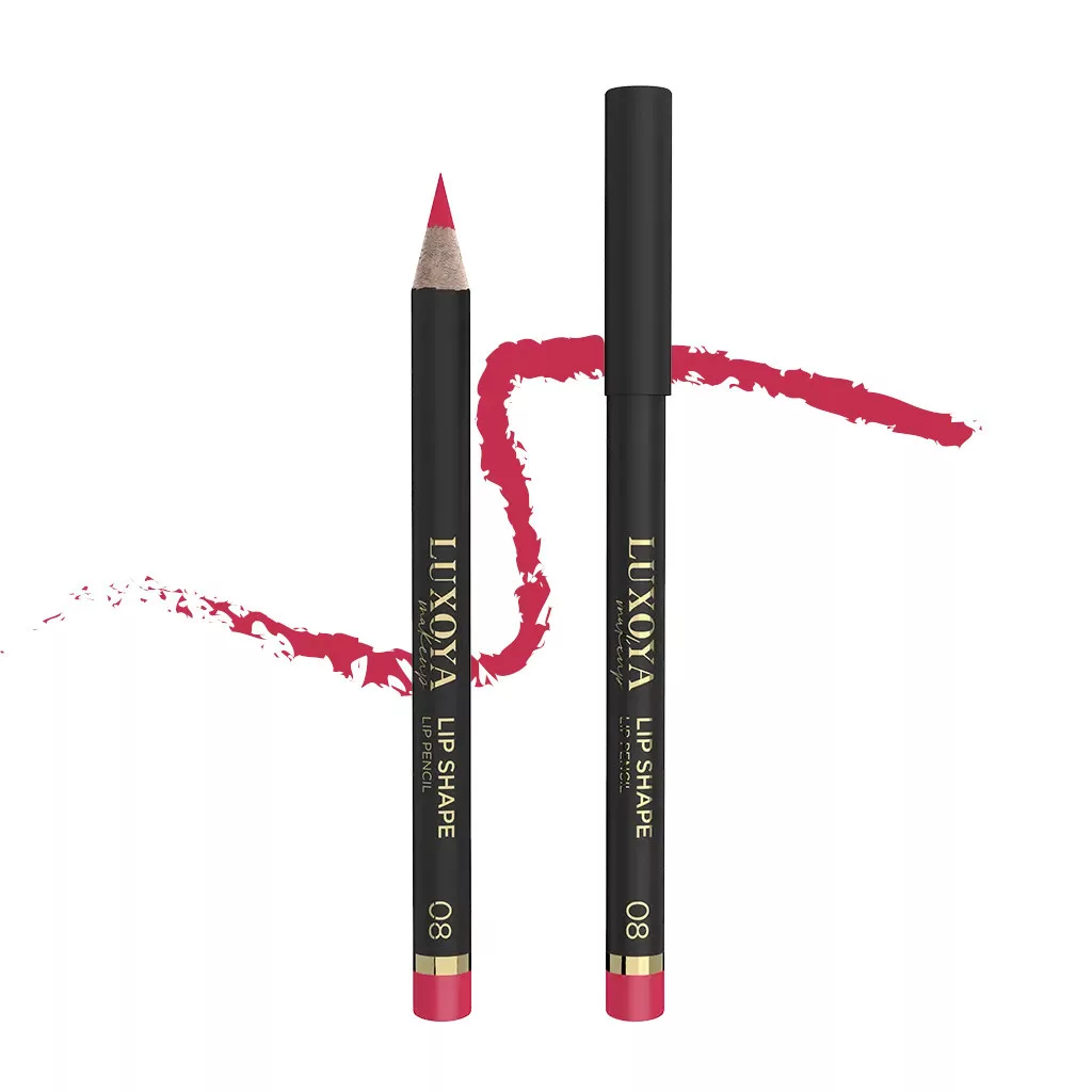 Luxoya Lip shape szájkontúr ceruza 08 színben, piros árnyalatú.