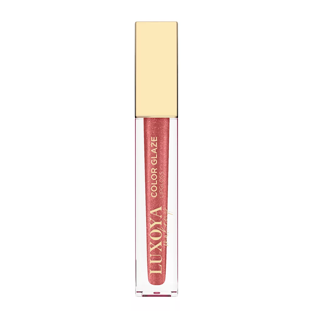 Luxoya Color Glaze szájfény, rózsaszín árnyalat, fényes hatás.