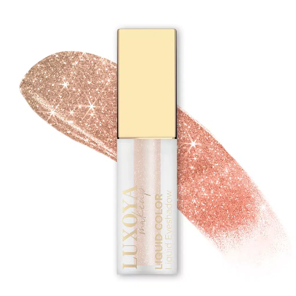 Luxoya Liquid Eyeshadow arany színű csillámos szemhéjfesték.