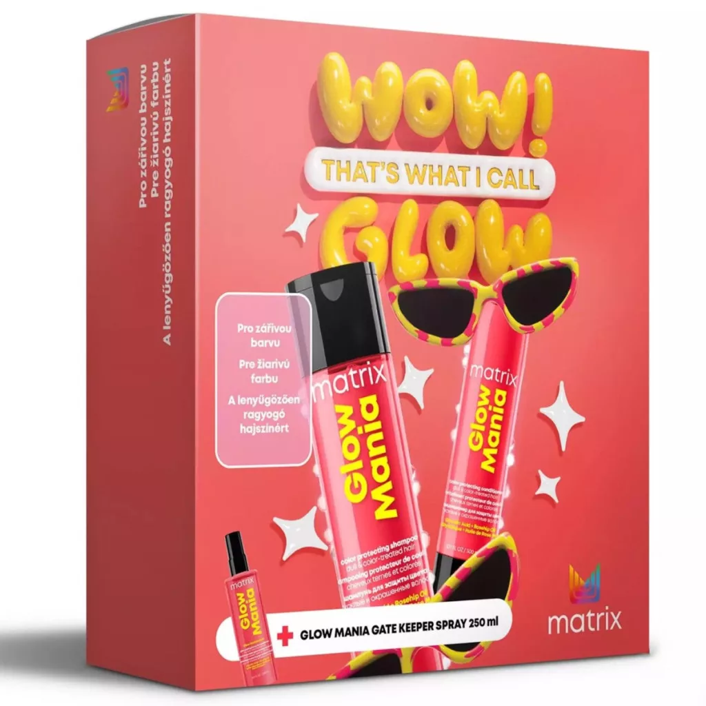 Matrix Glow Mania hajápoló készlet, ragyogó hajszínhez.