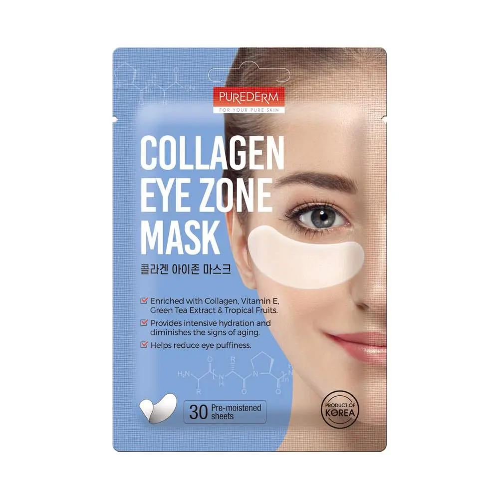 Purederm Collagen szemkörnyéki maszk, 30 darabos csomag.