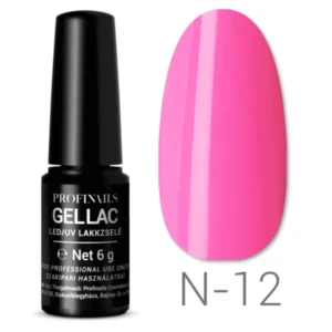 Profinaills Gellac LED/UV lakk N-12 rózsaszín színváltozat.