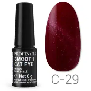Profínails Smooth Cat Eye C-29 vörös fényes gél-lakk.