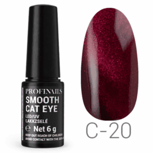 Profinaills Smooth Cat Eye C-20 vörös gél lakk.