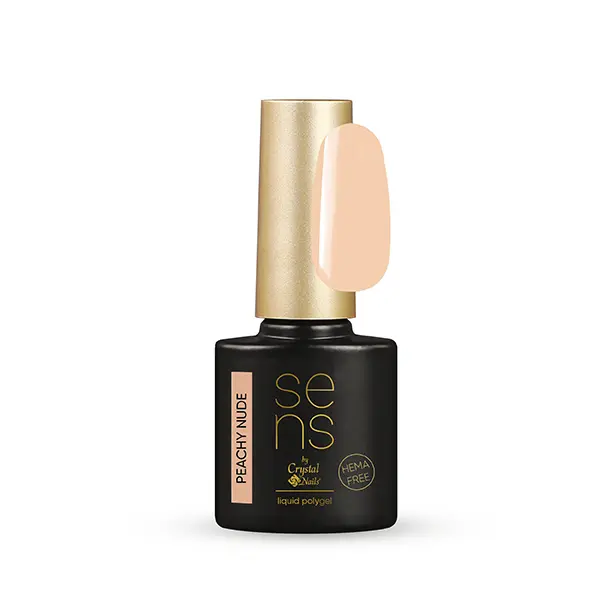 5996487121572 crystal nails sens liquid polygel peachy nude 10ml